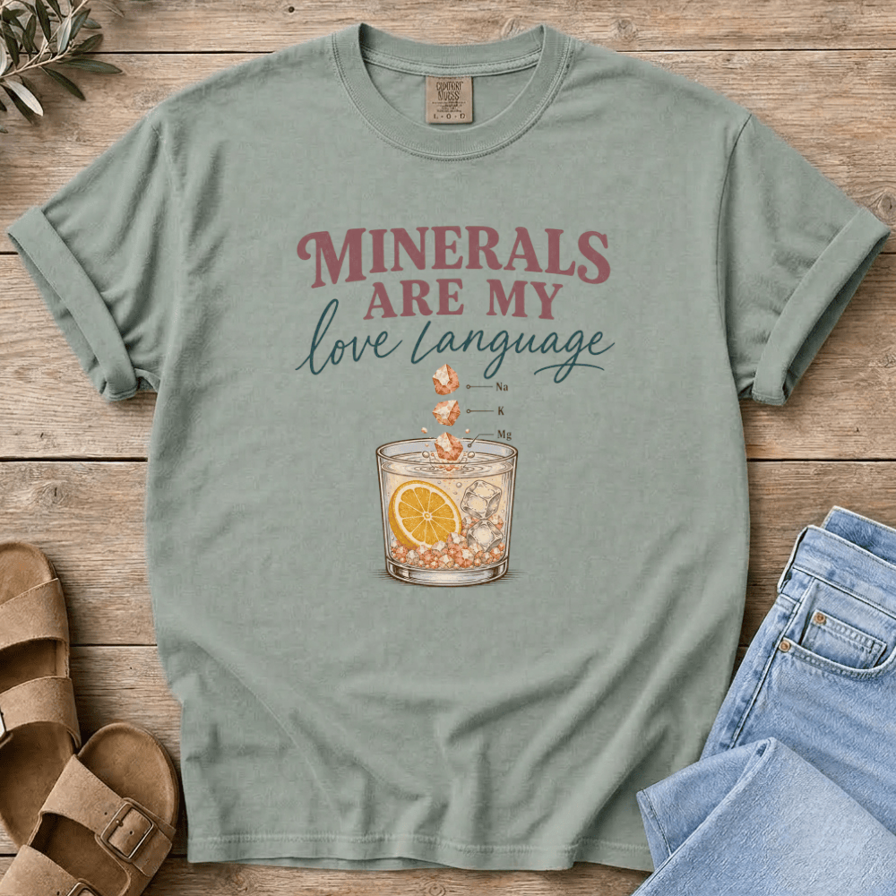 Nourish with Britt T-Shirt Mineral Love T-Shirt Minerals Are My Love Language T-shirt | Pro-metabolic Tee