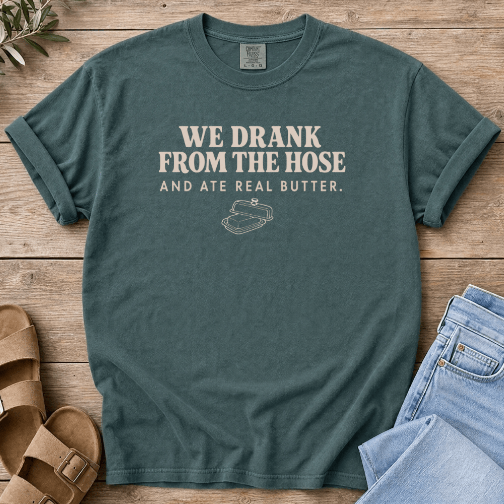 Nourish with Britt T-Shirt Drank From the Hose T-Shirt We Drank From the Hose T-shirt | Millenial Mom Nostalgia Shirt