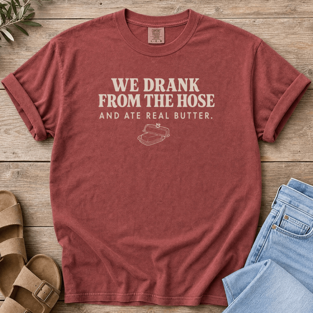 Nourish with Britt T-Shirt Drank From the Hose T-Shirt We Drank From the Hose T-shirt | Millenial Mom Nostalgia Shirt