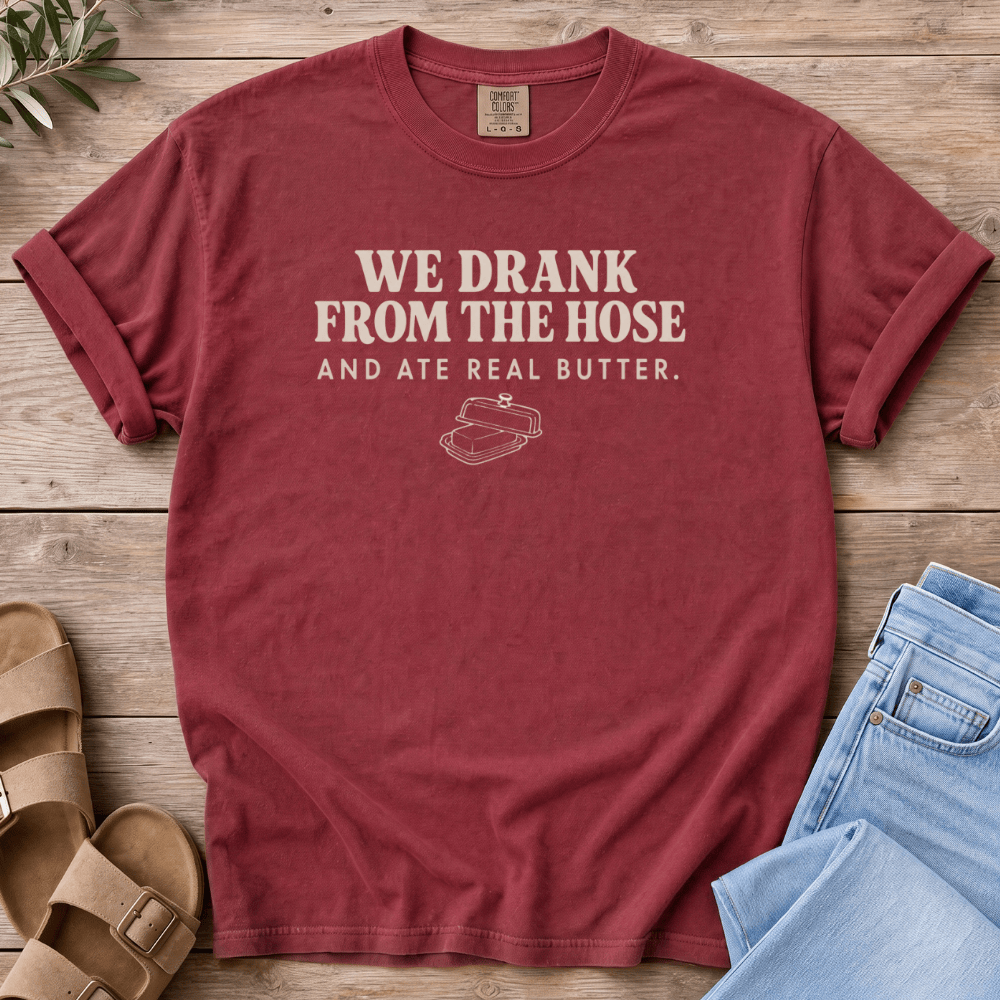 Nourish with Britt T-Shirt Drank From the Hose T-Shirt We Drank From the Hose T-shirt | Millenial Mom Nostalgia Shirt