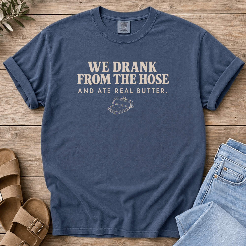 Nourish with Britt T-Shirt Drank From the Hose T-Shirt We Drank From the Hose T-shirt | Millenial Mom Nostalgia Shirt