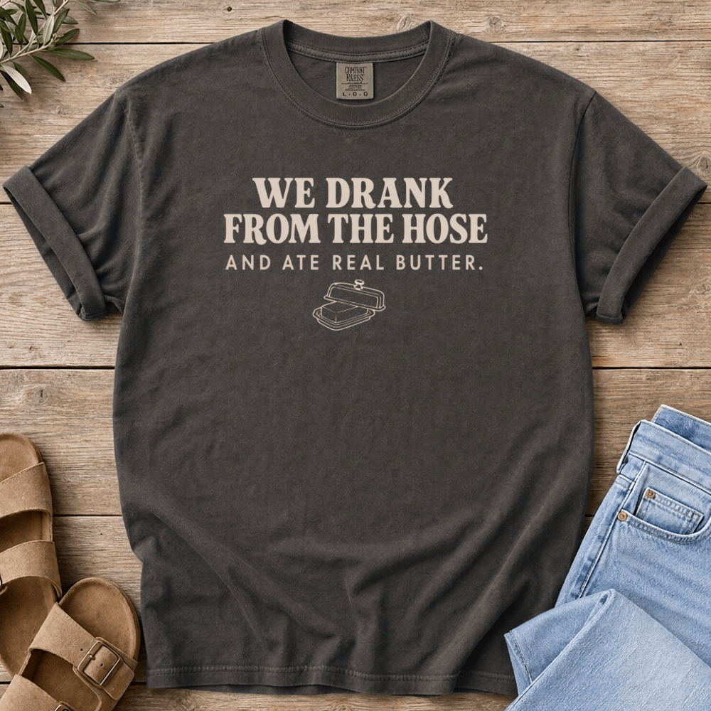 Nourish with Britt T-Shirt Drank From the Hose T-Shirt We Drank From the Hose T-shirt | Millenial Mom Nostalgia Shirt