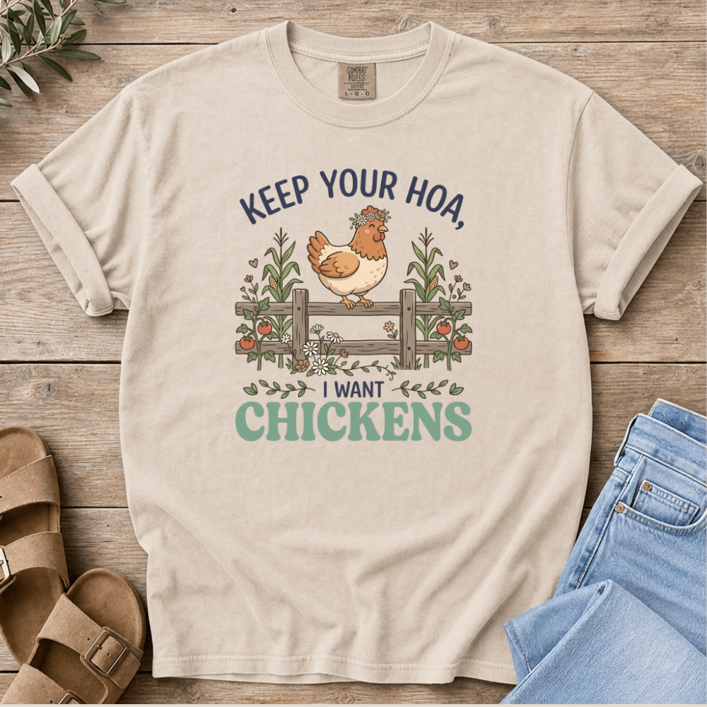Nourish with Britt T-Shirt I Want Chickens T-Shirt Funny I Want Chickens T-Shirt | Homestead Mom Tee