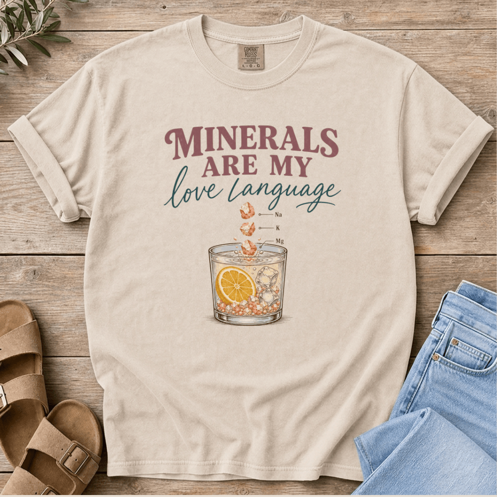 Nourish with Britt T-Shirt Mineral Love T-Shirt Minerals Are My Love Language T-shirt | Pro-metabolic Tee