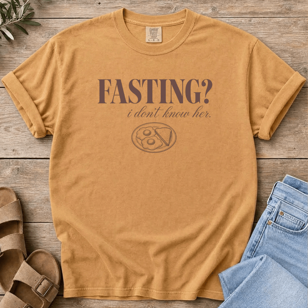 Nourish with Britt T-Shirt Fasting? T-Shirt Fasting, I Don't Know Her T-Shirt | Food Freedom Prometabolic Tee