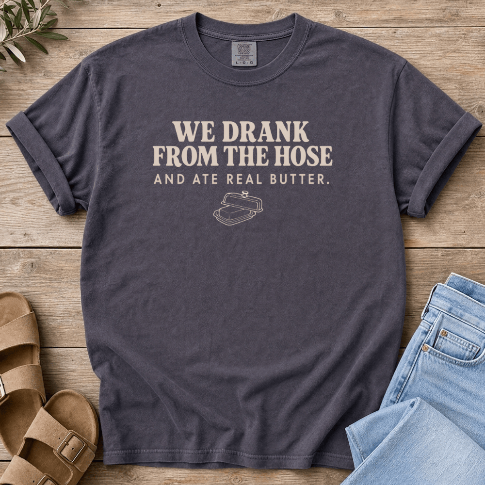 Nourish with Britt T-Shirt Drank From the Hose T-Shirt We Drank From the Hose T-shirt | Millenial Mom Nostalgia Shirt