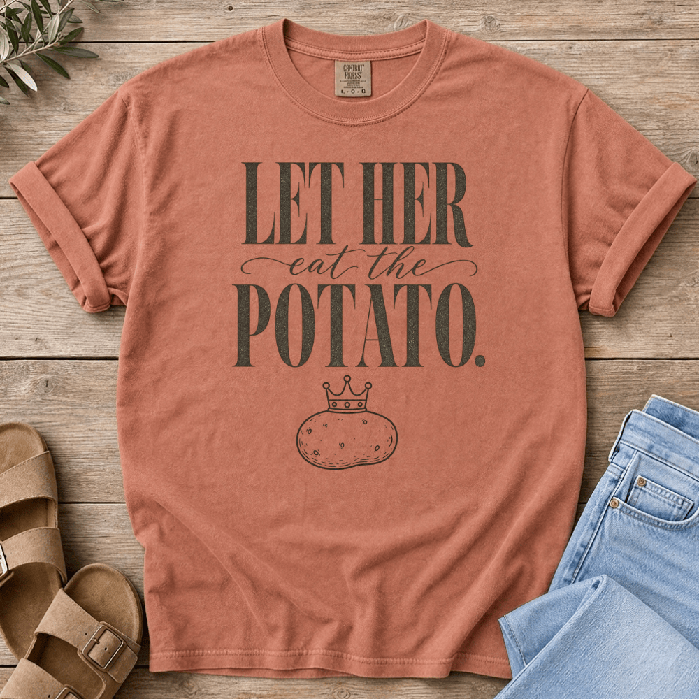 Nourish with Britt T-Shirt Eat the Potato T-Shirt Let Her Eat the Potato T-Shirt for the Carb-loving, Prometabolic Woman
