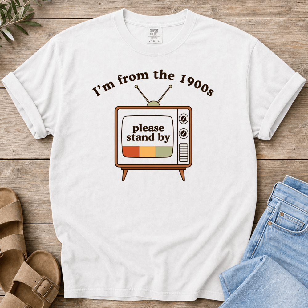 Nourish with Britt T-Shirt From the 1900s T-Shirt I'm From the 1900s T-Shirt | Funny Millennial Nostalgia Shirt: I'm From the 1900s
