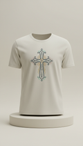 Soft Cotton Blend Shirt with Faith Design